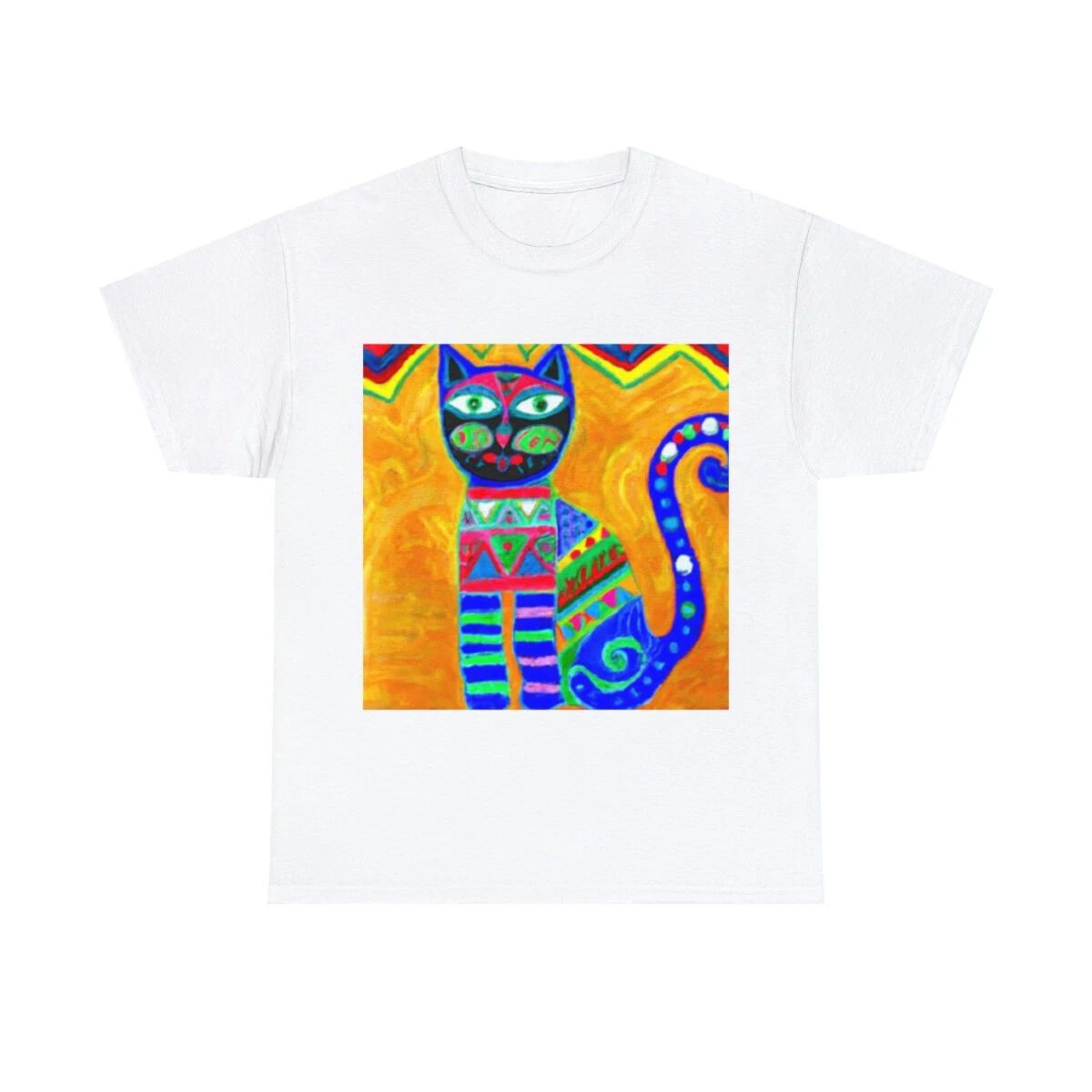 Catitude T-Shirt. Abstract Cat Art T Shirt Unisex Heavy Cotton Tee Pet Lover Unisex T-shirt, Sweatshirt, Hoodie, Long Sleeve Tee - T-Shirt, Sweatshirt, Hoodie