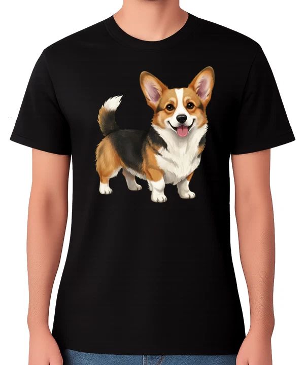 Pembroke Welsh Corgi Dog T-Shirt Cute Smiling Corgi Pet Lover Unisex Tee Unisex T-shirt, Sweatshirt, Hoodie, Long Sleeve Tee - T-Shirt, Sweatshirt, Hoodie