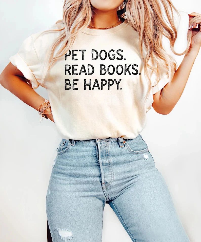 Dogs Reading Books Book Lover Animal Design Comfort Tee Unisex T-shirt, Sweatshirt, Hoodie, Long Sleeve Tee - T-Shirt, Sweatshirt, Hoodie