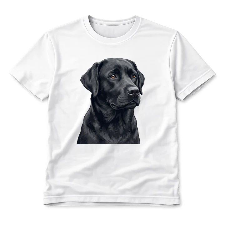 Black Labrador Dog Portrait Unisex T-Shirt Cute Pet Lover Graphic Men Ladies Tee Unisex T-shirt, Sweatshirt, Hoodie, Long Sleeve Tee - T-Shirt, Sweatshirt, Hoodie