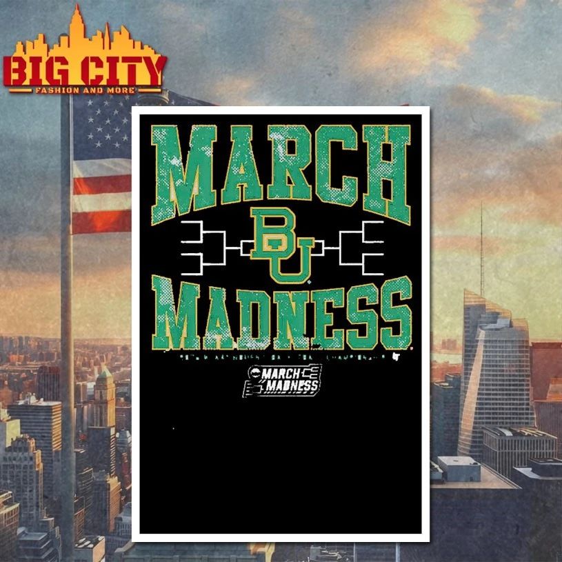 March Madness Baylor Bears 2026 NCAA Women's - Adult & Kids T-Shirts, Sweatshirts & Hoodies apparel design preview 4