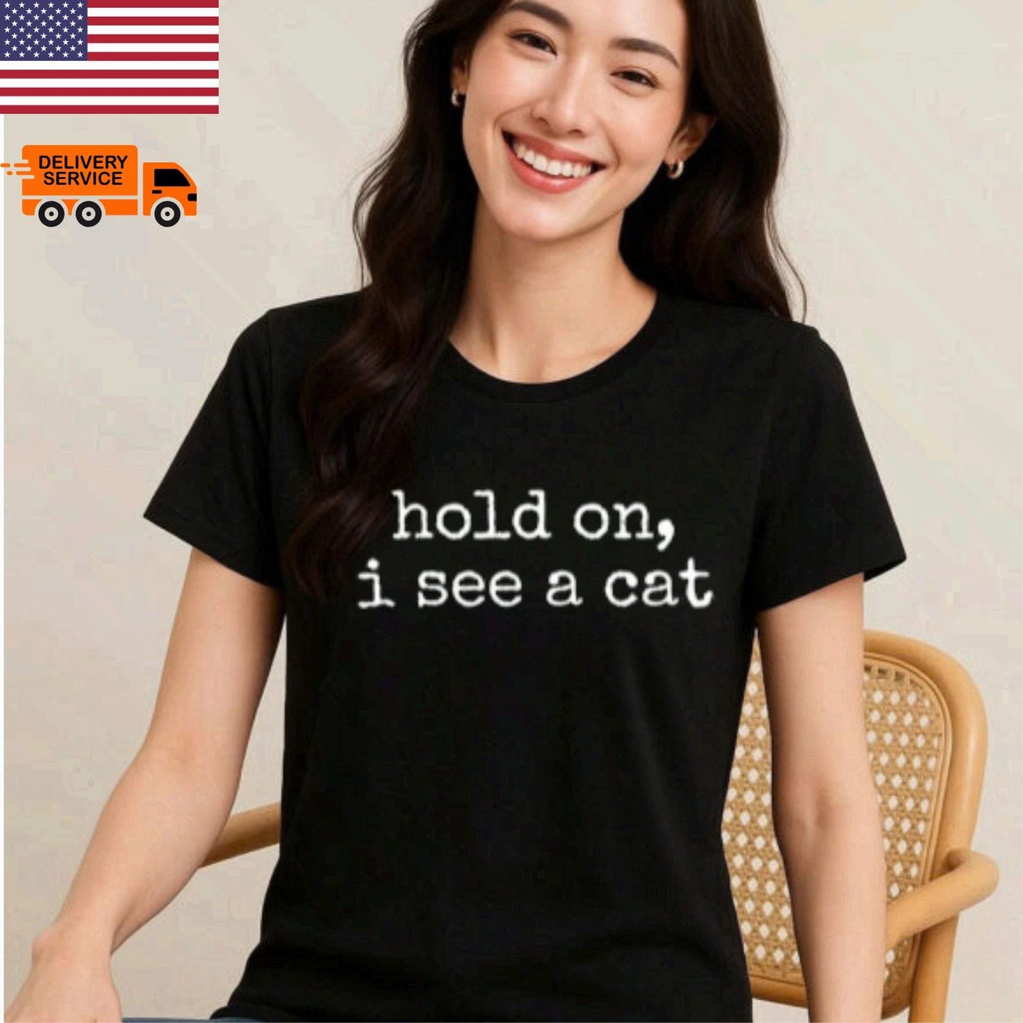 Hold On I See A Cat Shirt Funny Cat Lover Gift Tee Unisex S 4XL Unisex T-shirt, Sweatshirt, Hoodie, Long Sleeve Tee - T-Shirt, Sweatshirt, Hoodie
