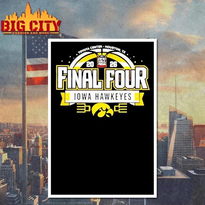 Iowa Hawkeyes NCAA Men's Basketball Final Four 2026 - Adult & Kids T-Shirts, Sweatshirts & Hoodies apparel design preview 4
