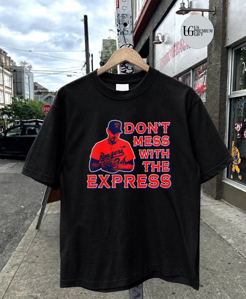 Nolan Ryan Texas Rangers Don't Mess With The Express - Adult & Kids T-Shirts, Sweatshirts & Hoodies apparel design preview 4