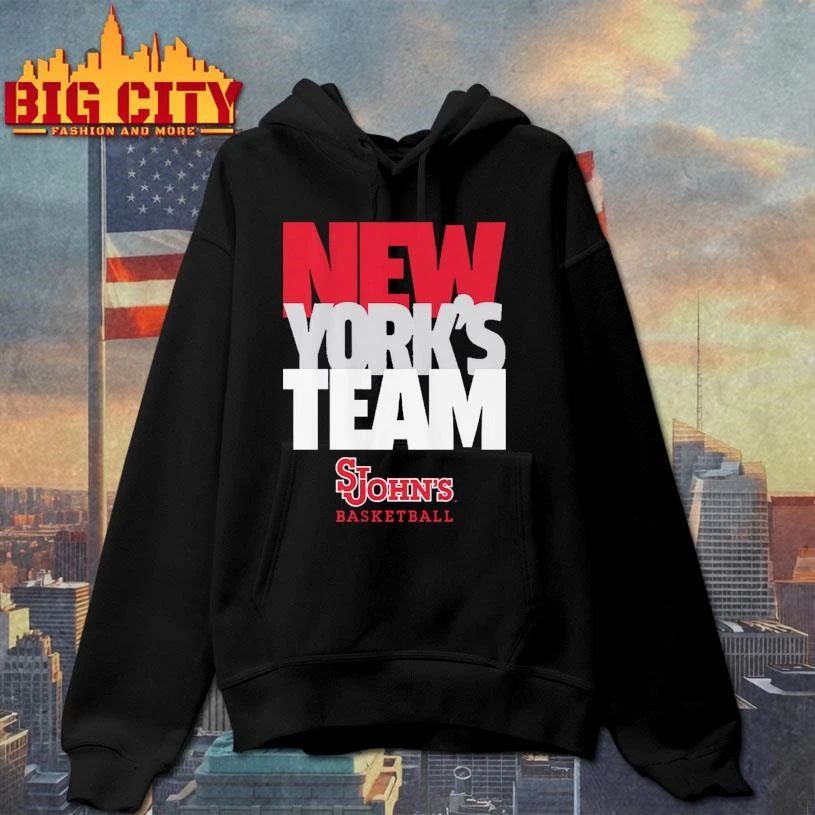 New York's Team Text Stack St. John's Basketball - Adult & Kids T-Shirts, Sweatshirts & Hoodies apparel design preview 2