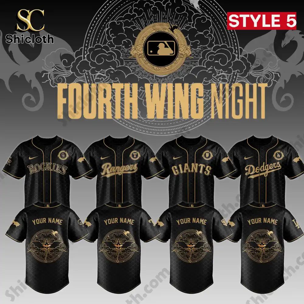 MLB ALL TEAM x Fourth Wing Baseball Jersey 2026 baseball jersey product view 4