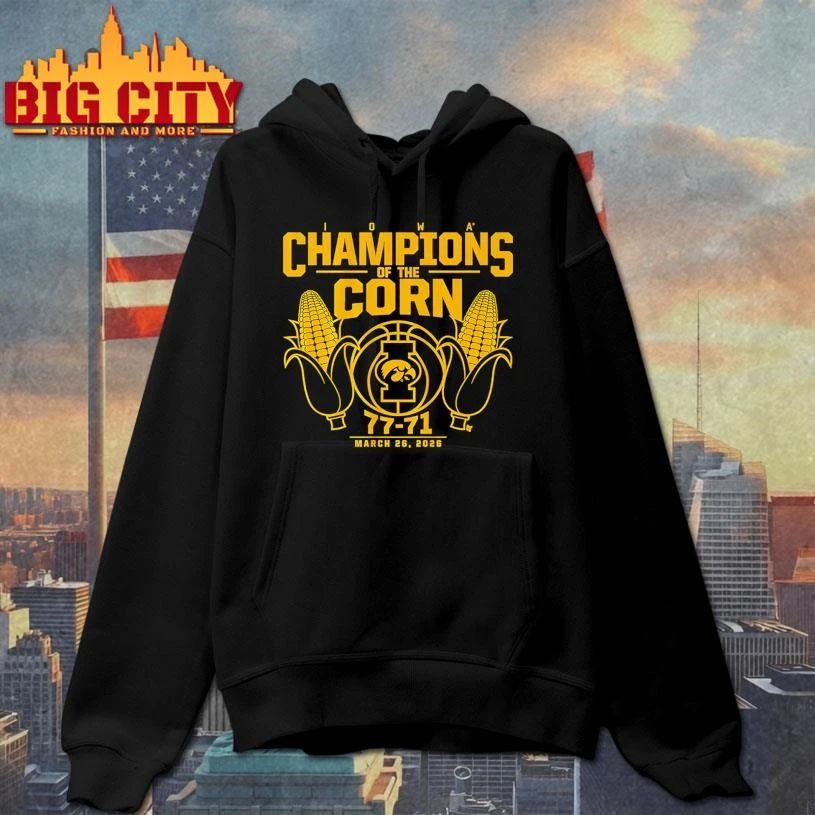 Iowa Basketball Champions Of The Corn College - Adult & Kids T-Shirts, Sweatshirts & Hoodies apparel design preview 2