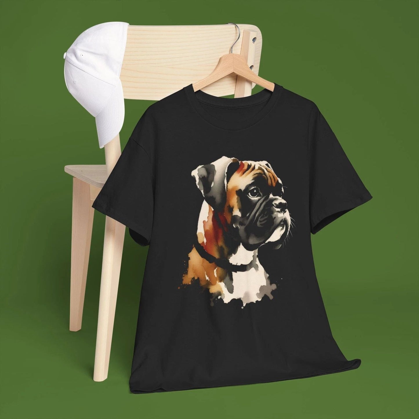 Boxer Dog Watercolor Short-Sleeve Unisex T-Shirt | Tee Pet Lover Unisex T-shirt, Sweatshirt, Hoodie, Long Sleeve Tee - T-Shirt, Sweatshirt, Hoodie