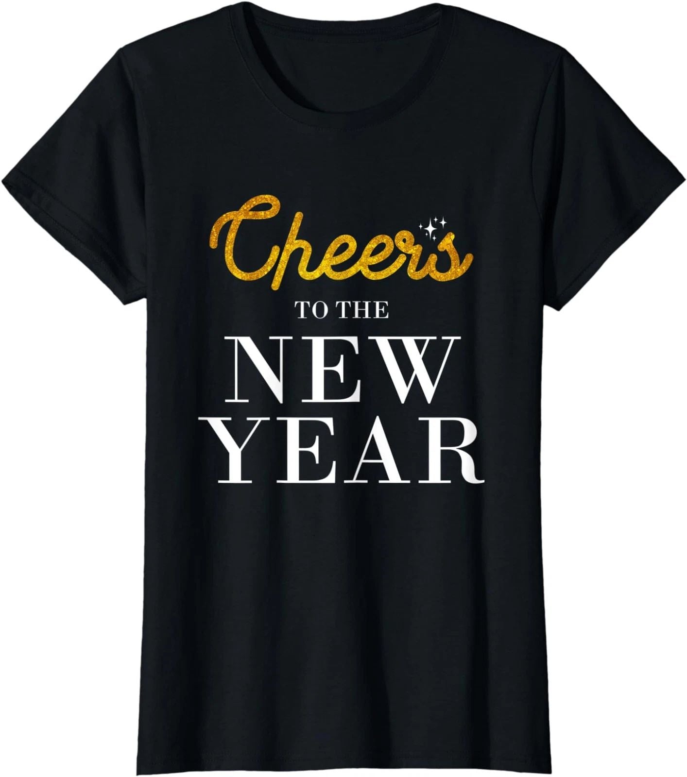 Hello New Year Cheers To The New Year Cute Gift Ladies' Crewneck T-Shirt Unisex T-shirt, Sweatshirt, Hoodie, Long Sleeve Tee - T-Shirt, Sweatshirt, Hoodie