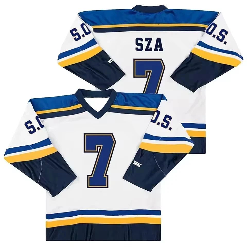 SZA SOS Album 2023 Concert Hockey Jersey Long Sleeve Shirt Adult Unisex Sweater Unisex T-shirt, Sweatshirt, Hoodie, Long Sleeve Tee - T-Shirt, Sweatshirt, Hoodie