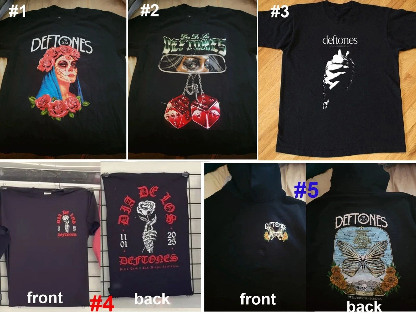 Exclusive Dia De Los Deftones San Diego, CA 2025 Merch reprint T-Shirt or Hoodie Unisex T-shirt, Sweatshirt, Hoodie, Long Sleeve Tee - T-Shirt, Sweatshirt, Hoodie