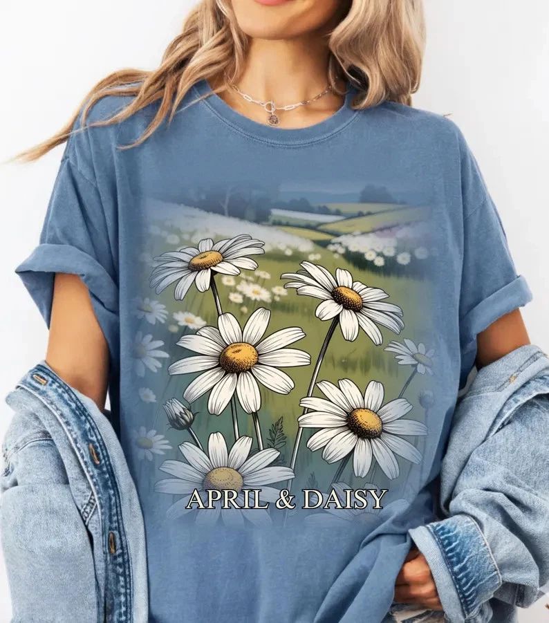 Checkered Flowers Comfort Colors Shirt Aesthetic Retro Floral Graphic Tee Unisex T-shirt, Sweatshirt, Hoodie, Long Sleeve Tee - T-Shirt, Sweatshirt, Hoodie