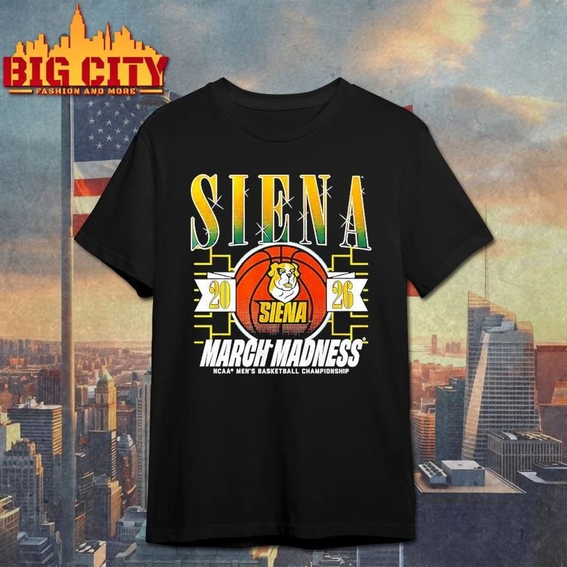 Siena Saints 2026 March Madness NCAA men's basketball - Adult & Kids T-Shirts, Sweatshirts & Hoodies apparel design preview 1
