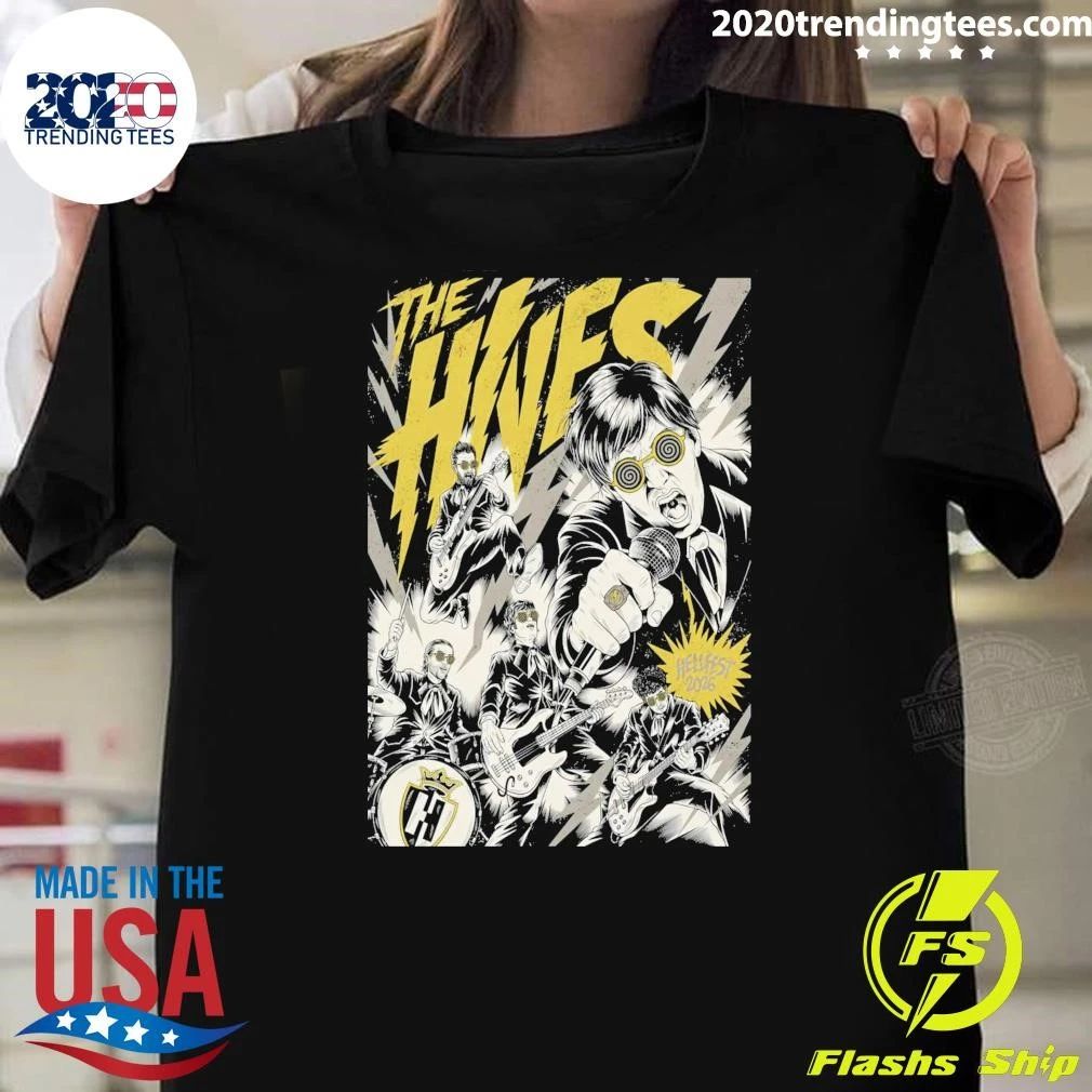 The Hives June 21 2026 In Clisson France Shirt Unisex T-shirt, Sweatshirt, Hoodie, Long Sleeve Tee - T-Shirt, Sweatshirt, Hoodie
