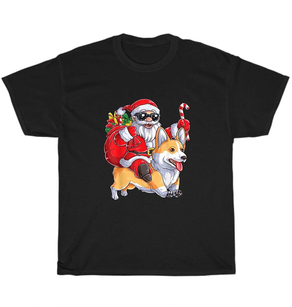 Corgi Christmas Santa Claus Riding Corgmas Dog Lover T-Shirt Unisex Tee Gift NEW Unisex T-shirt, Sweatshirt, Hoodie, Long Sleeve Tee - T-Shirt, Sweatshirt, Hoodie