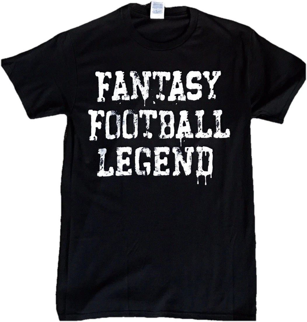 FANTASY FOOTBALL LEGEND T-SHIRT funny black white big logo mens Large Unisex T-shirt, Sweatshirt, Hoodie, Long Sleeve Tee - T-Shirt, Sweatshirt, Hoodie