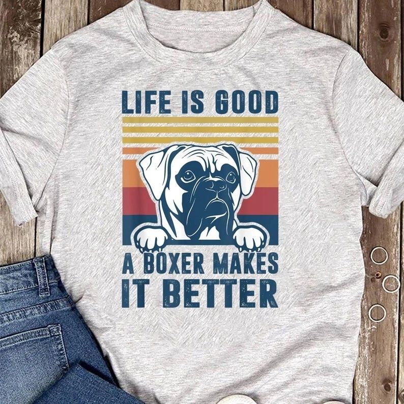 Boxer Dog Gifts For Men Women Boxer Dog Dad Mom T-Shirt Unisex T-shirt, Sweatshirt, Hoodie, Long Sleeve Tee - T-Shirt, Sweatshirt, Hoodie