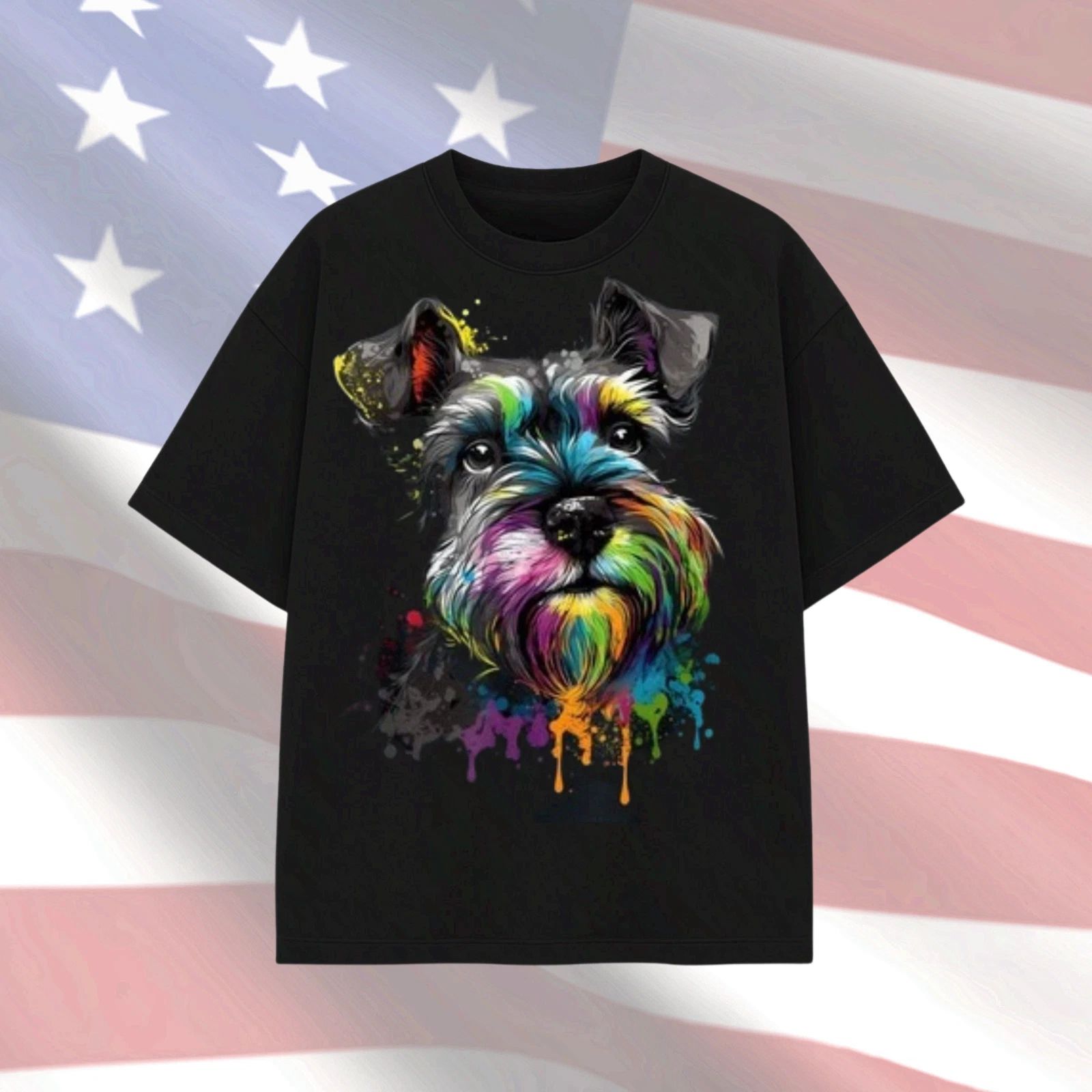 Miniature Funny Dog T-Shirt Colorful Pet Lover Graphic Tee S-4XL Unisex T-shirt, Sweatshirt, Hoodie, Long Sleeve Tee - T-Shirt, Sweatshirt, Hoodie