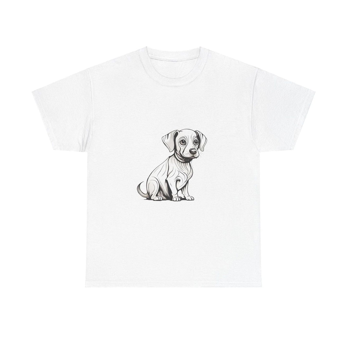 Dog Lover T-Shirt, Cute Puppy Tee, Animal Line Art Shirt Unisex T-shirt, Sweatshirt, Hoodie, Long Sleeve Tee - T-Shirt, Sweatshirt, Hoodie