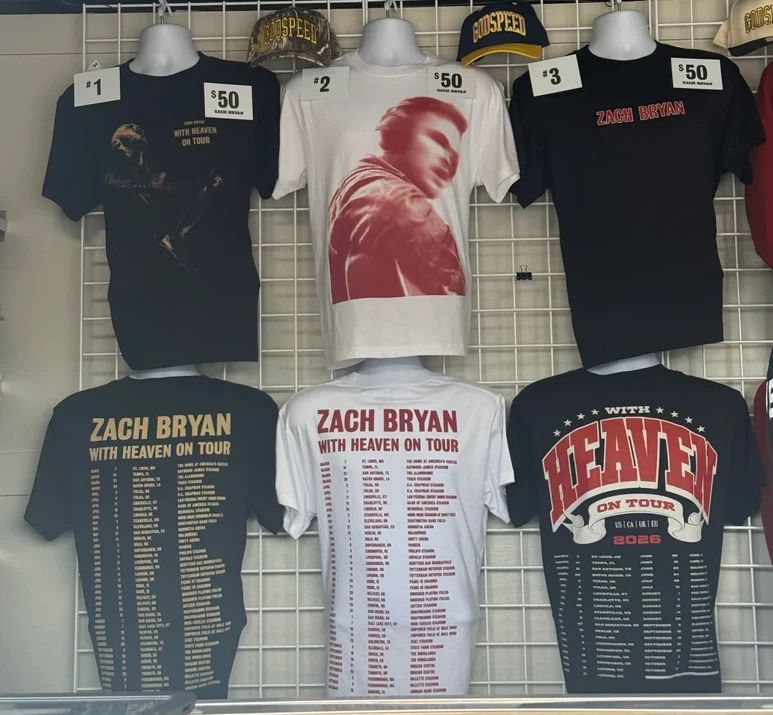 Zach Bryan Tour With Heaven On Tour 2026 Tampa Fl T-Shirt Unisex T-shirt, Sweatshirt, Hoodie, Long Sleeve Tee - T-Shirt, Sweatshirt, Hoodie
