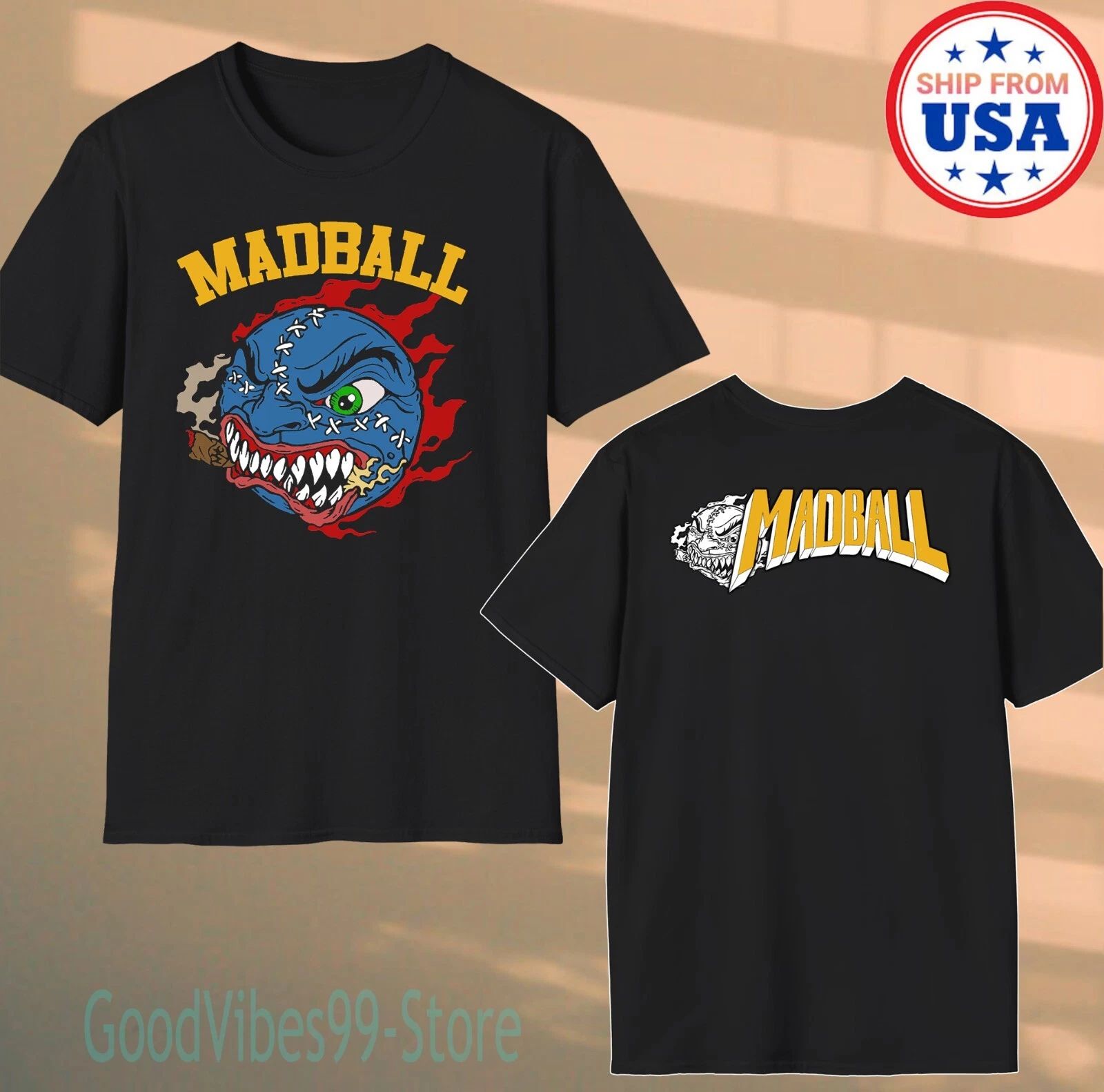 MADBALL Men's Black Size S-5XL Unisex T-shirt, Sweatshirt, Hoodie, Long Sleeve Tee - T-Shirt, Sweatshirt, Hoodie