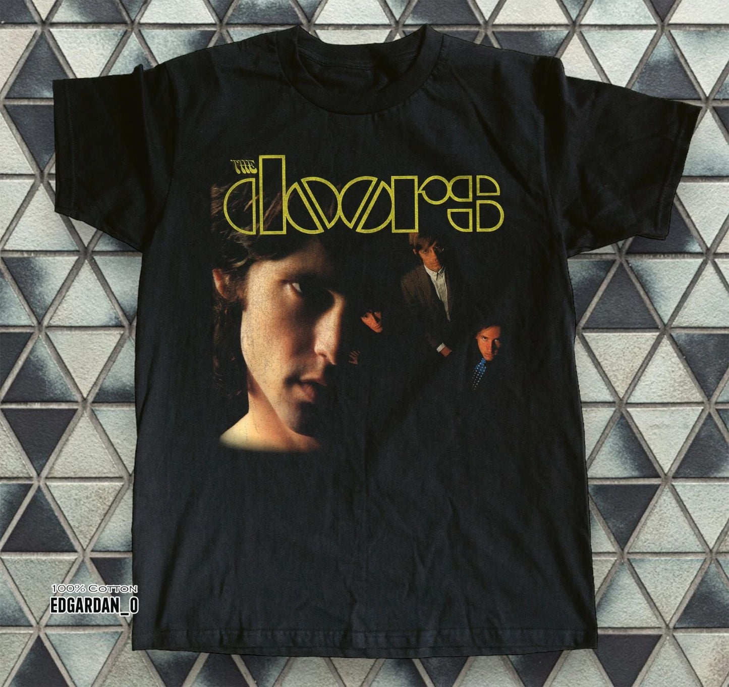 The Doors Album Rock Band Retro Black Unisex T-shirt Size S-5XL Unisex T-shirt, Sweatshirt, Hoodie, Long Sleeve Tee - T-Shirt, Sweatshirt, Hoodie