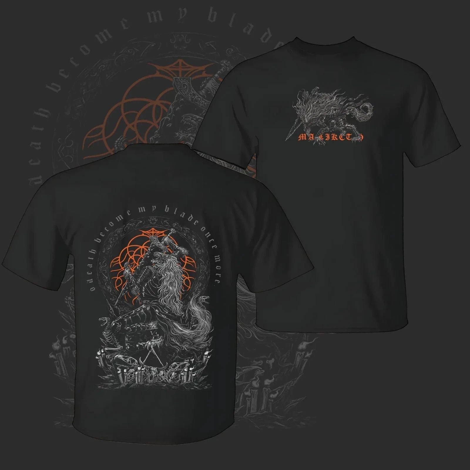 The Black Blade "Maliketh" - Elden Ring Game Edition Double Printed Lightweight Unisex T-shirt, Sweatshirt, Hoodie, Long Sleeve Tee - T-Shirt, Sweatshirt, Hoodie