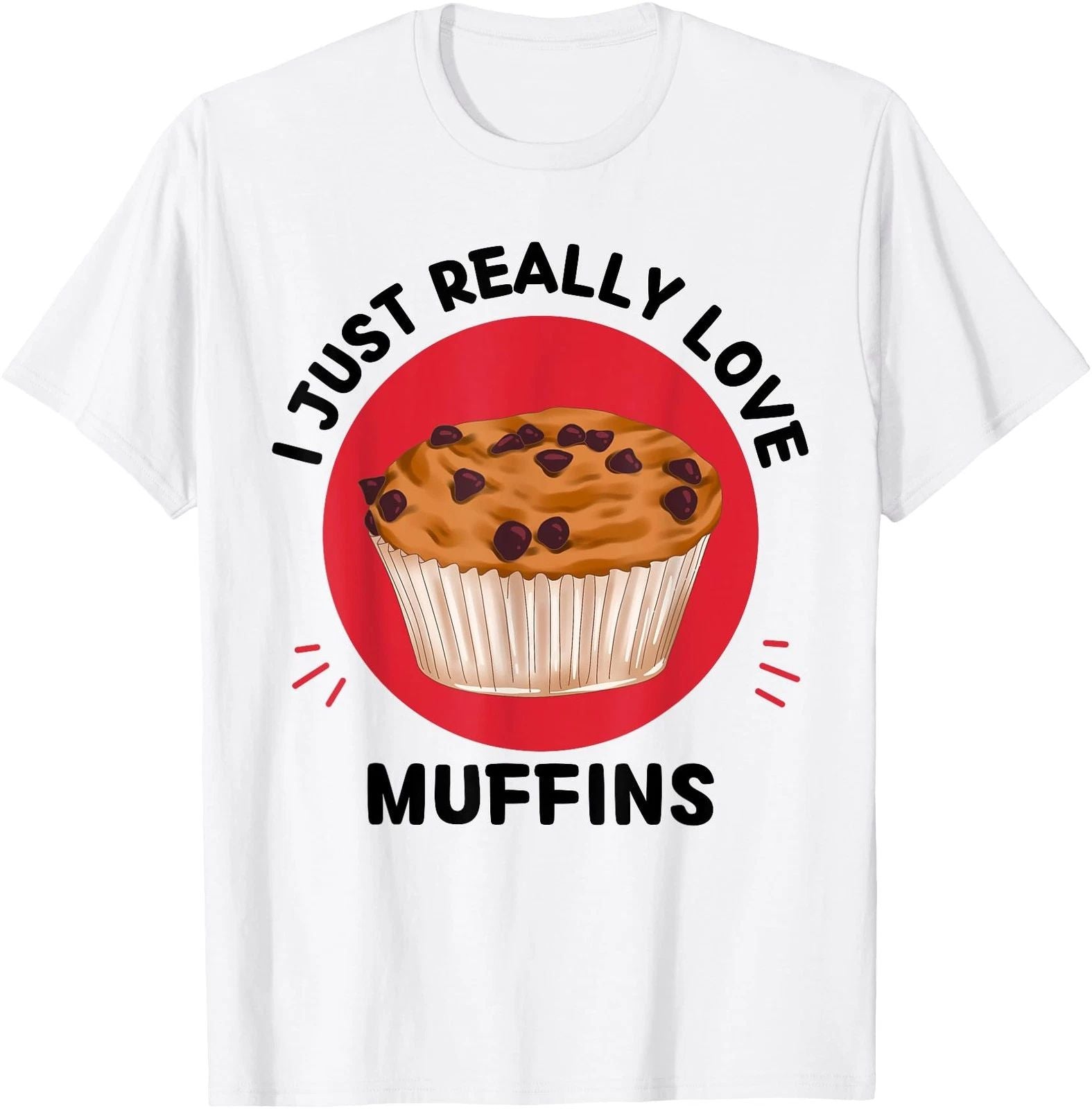 Kawaii Muffins I Just Really Love Cute Muffins Lover T-Shirt Unisex T-shirt, Sweatshirt, Hoodie, Long Sleeve Tee - T-Shirt, Sweatshirt, Hoodie