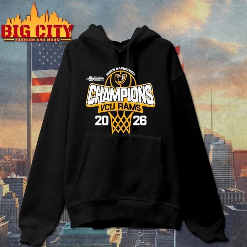 VCU Rams 2026 A-10 Men's Basketball Tournament - Adult & Kids T-Shirts, Sweatshirts & Hoodies apparel design preview 2