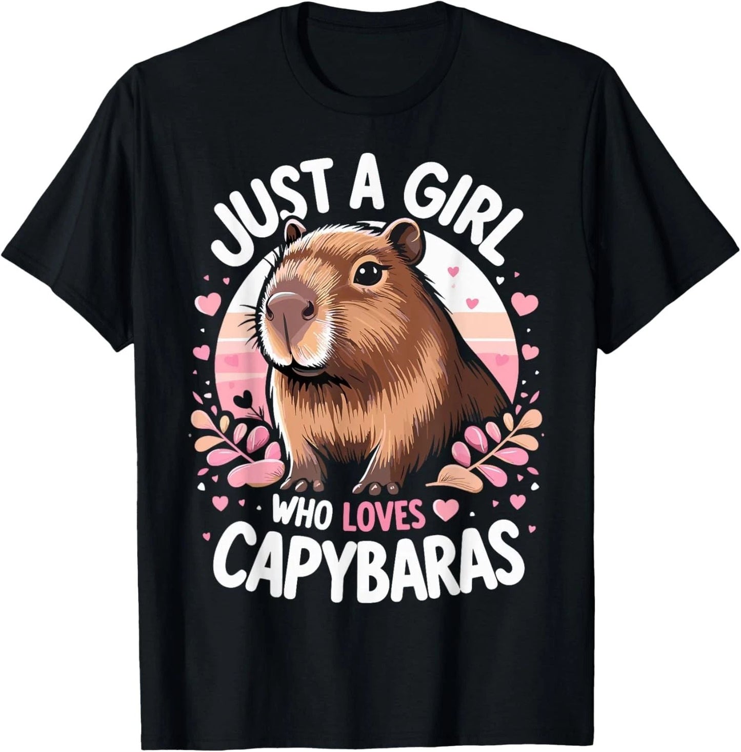 Funny Cute Just a Girl Who Loves Capybaras Lover T-Shirt Unisex T-shirt, Sweatshirt, Hoodie, Long Sleeve Tee - T-Shirt, Sweatshirt, Hoodie