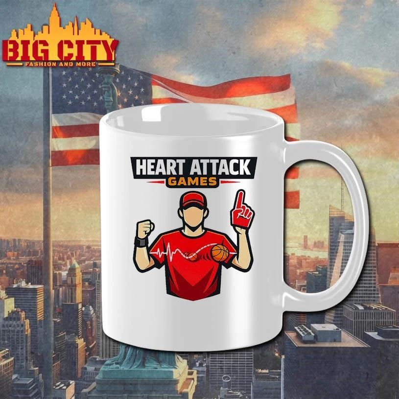 Close Basketball Games Are Bad For My Heart Graphic - Adult & Kids T-Shirts, Sweatshirts & Hoodies apparel design preview 3