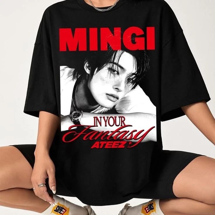 Mingi Ateez In Your Fantasy World Tour Kpop Fan T-shirt Unisex T-shirt, Sweatshirt, Hoodie, Long Sleeve Tee - T-Shirt, Sweatshirt, Hoodie