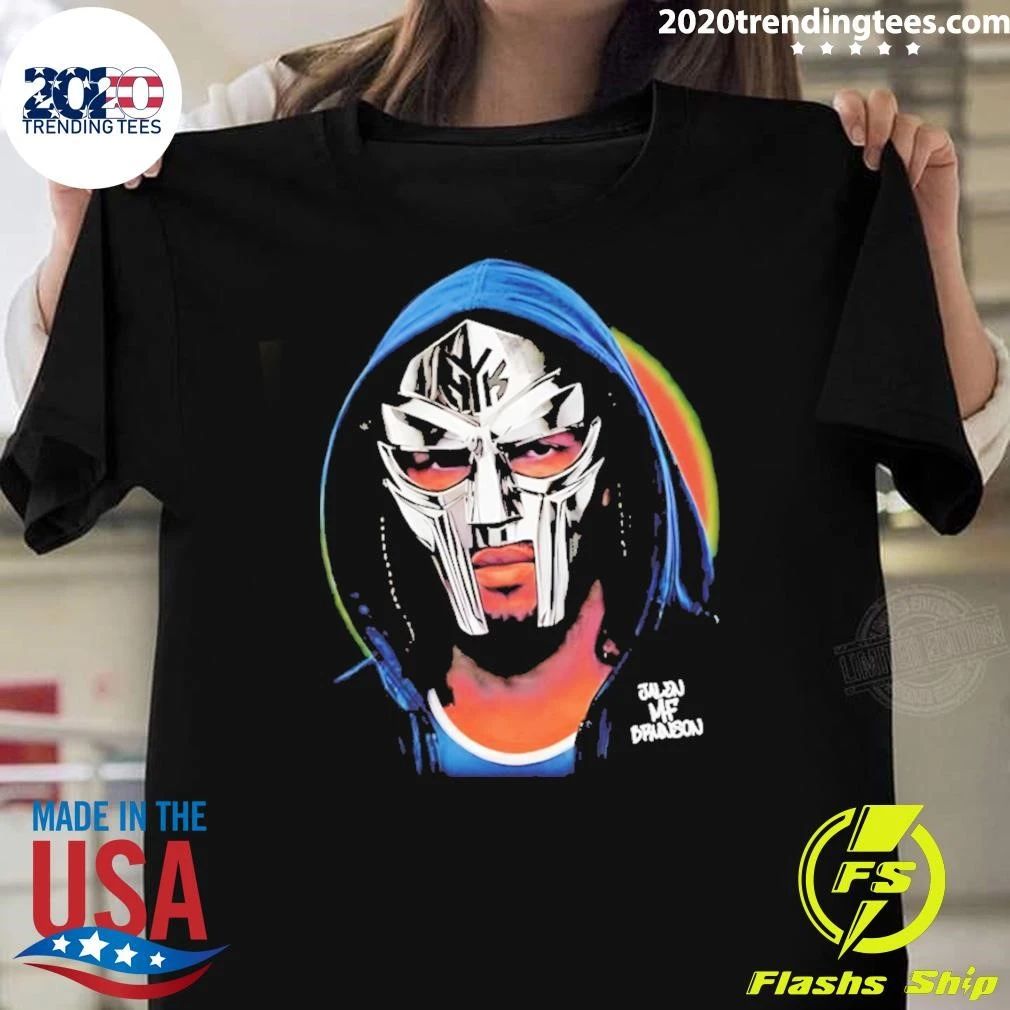 Jalen Brunson Mf Doom Mask Nba Basketball Jalen Mf Brunson Parody Shirt Unisex T-shirt, Sweatshirt, Hoodie, Long Sleeve Tee - T-Shirt, Sweatshirt, Hoodie