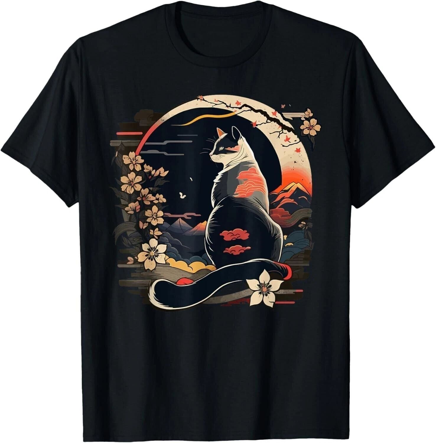 Kawaii Cat Anime Japanese Men Women Kids Funny Cat Gift T-Shirt, Size M - 3XL Unisex T-shirt, Sweatshirt, Hoodie, Long Sleeve Tee - T-Shirt, Sweatshirt, Hoodie