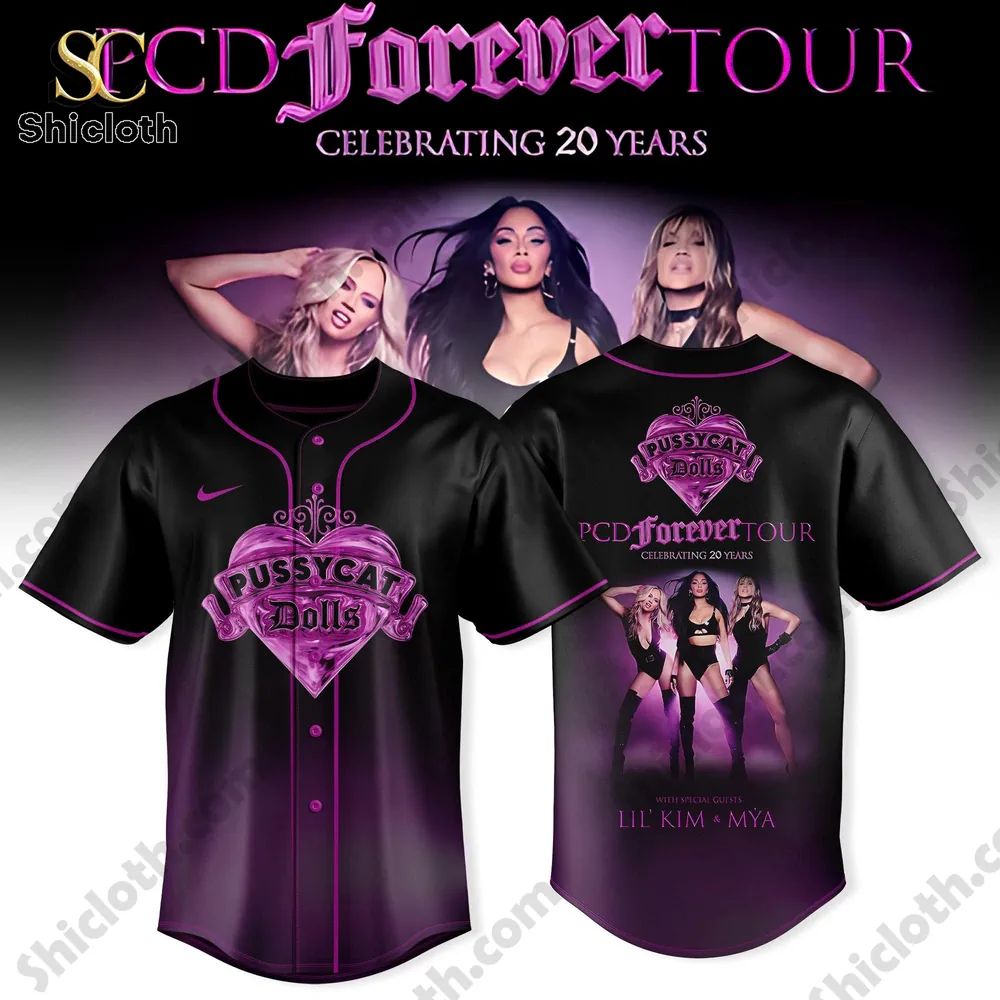 PCD Forever Tour 20 Years Anniversary Baseball Jersey baseball jersey product view 2