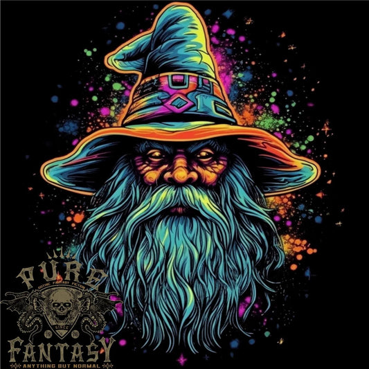 A Trippy Old Fantasy Wizard Mens Cotton T-Shirt Tee Top Unisex T-shirt, Sweatshirt, Hoodie, Long Sleeve Tee - T-Shirt, Sweatshirt, Hoodie