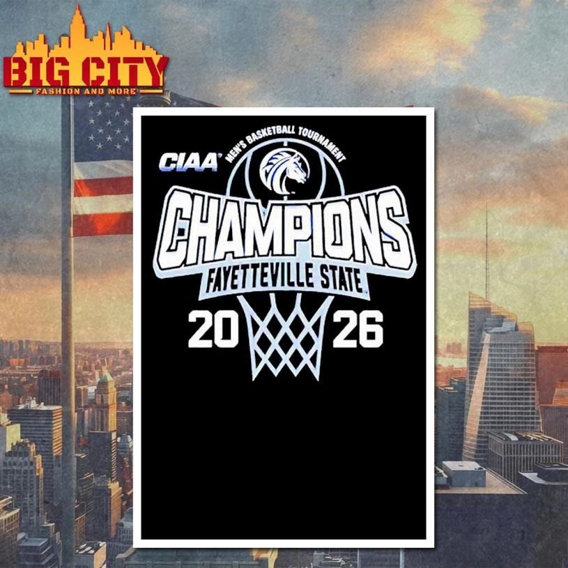 Fayetteville State Men's Basketball 2026 CIAA - Adult & Kids T-Shirts, Sweatshirts & Hoodies apparel design preview 4