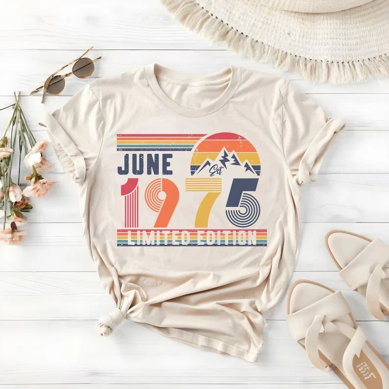 1976 Birthday Shirt  50th Birthday Retro  Gift  Vintage Unisex T-Shir ship now Unisex T-shirt, Sweatshirt, Hoodie, Long Sleeve Tee - T-Shirt, Sweatshirt, Hoodie