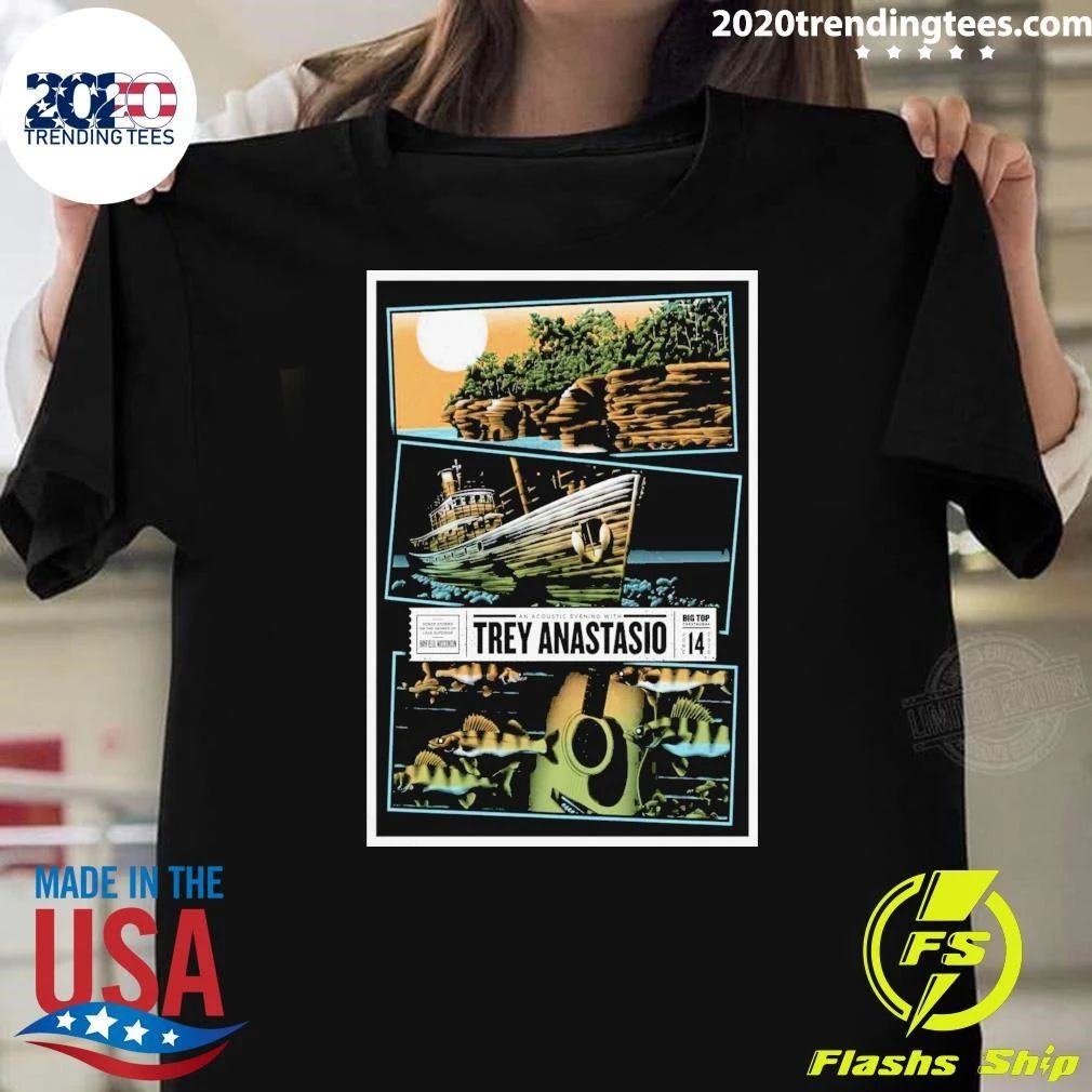 Trey Anastasio Bayfield Tour On June 14 2026 Shirt Unisex T-shirt, Sweatshirt, Hoodie, Long Sleeve Tee - T-Shirt, Sweatshirt, Hoodie