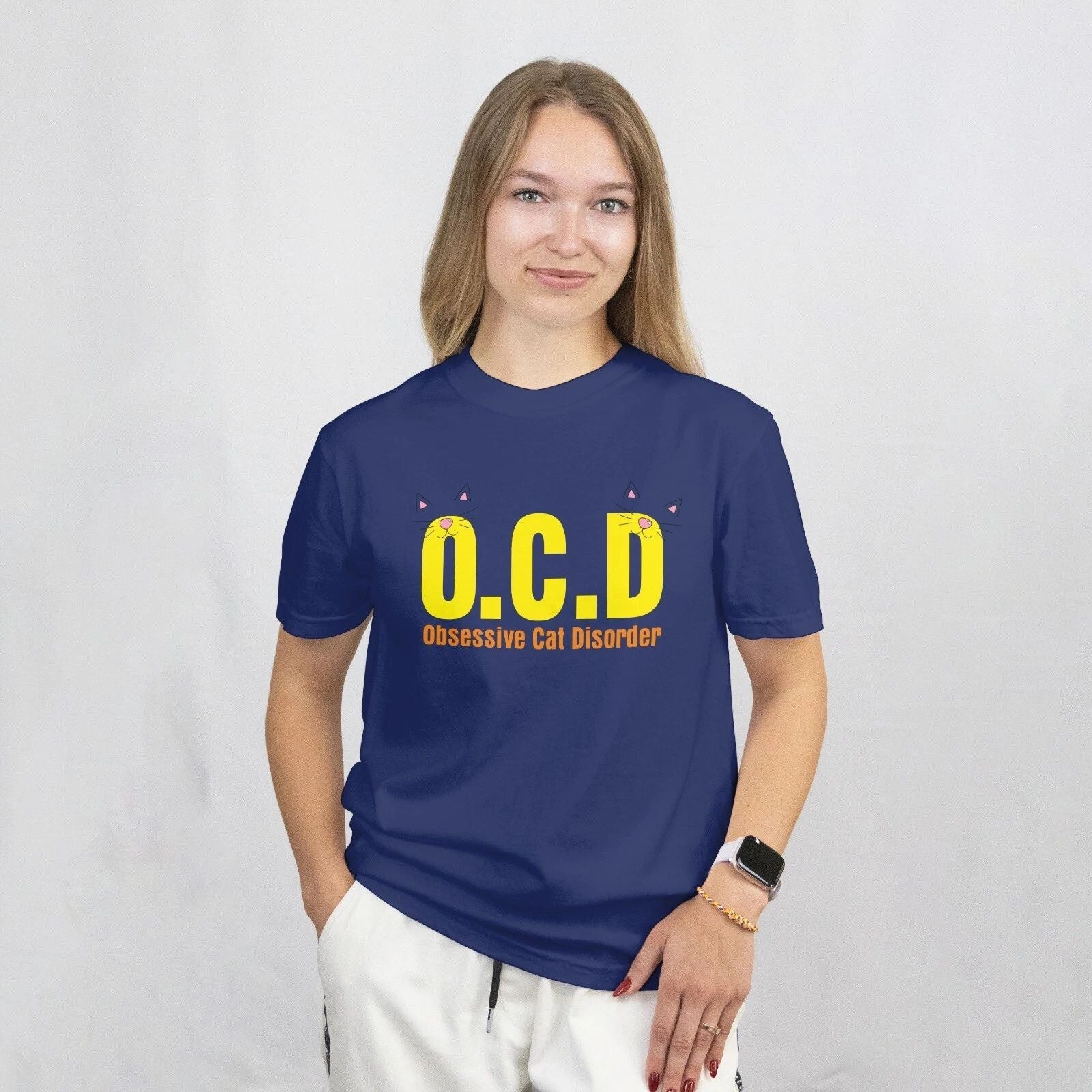 OCD Obsessive Cat Disorder Tshirt Funny Joke Animal Lover Tee 036 Unisex T-shirt, Sweatshirt, Hoodie, Long Sleeve Tee - T-Shirt, Sweatshirt, Hoodie
