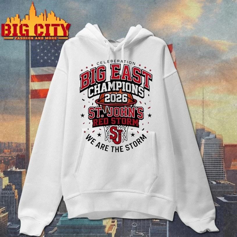 St. John's Red Storm Big East Champions 2026 we are - Adult & Kids T-Shirts, Sweatshirts & Hoodies apparel design preview 2