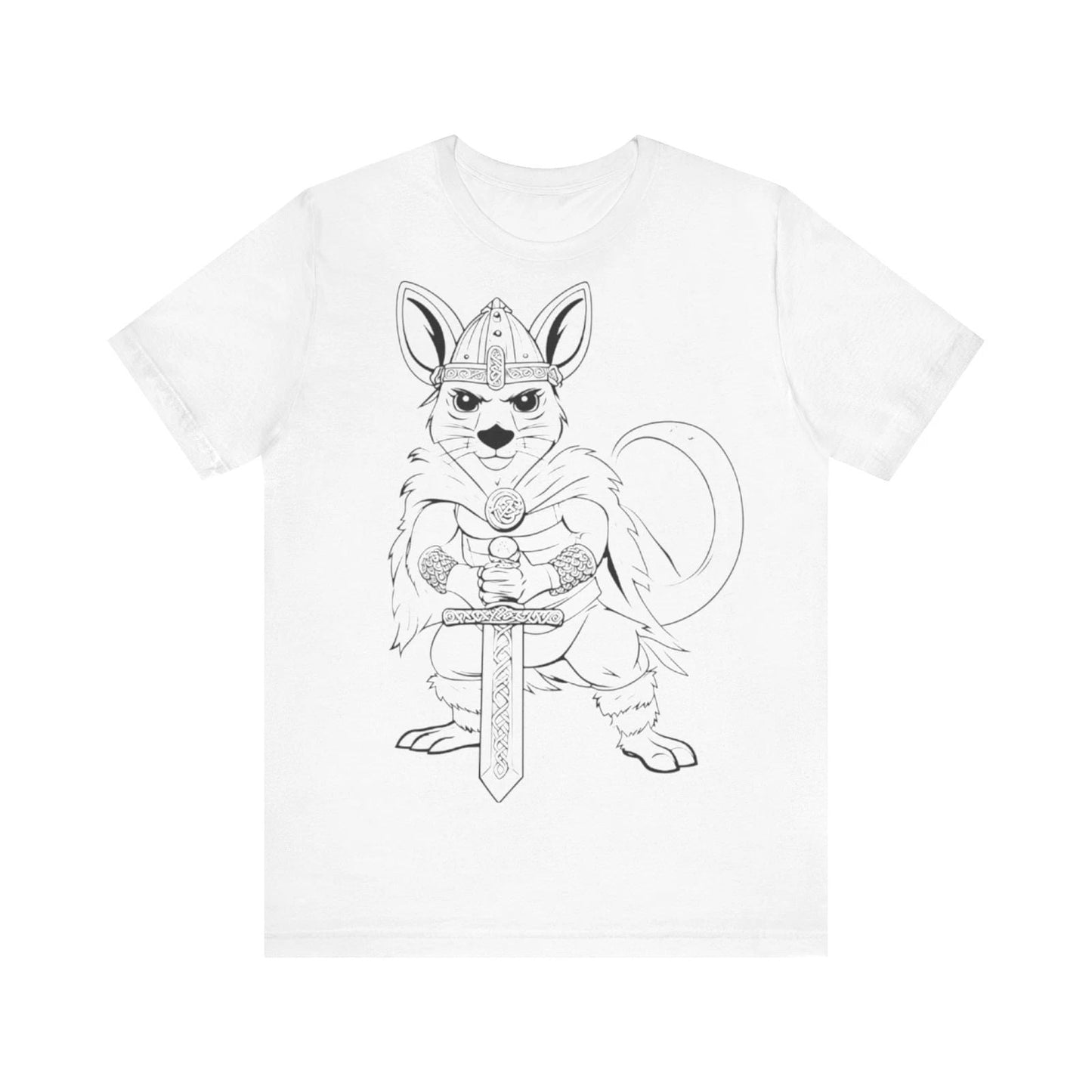 Fantasy Warrior Mouse Tee, Cute Animal Graphic Tee, Unisex T-Shirt Unisex T-shirt, Sweatshirt, Hoodie, Long Sleeve Tee - T-Shirt, Sweatshirt, Hoodie