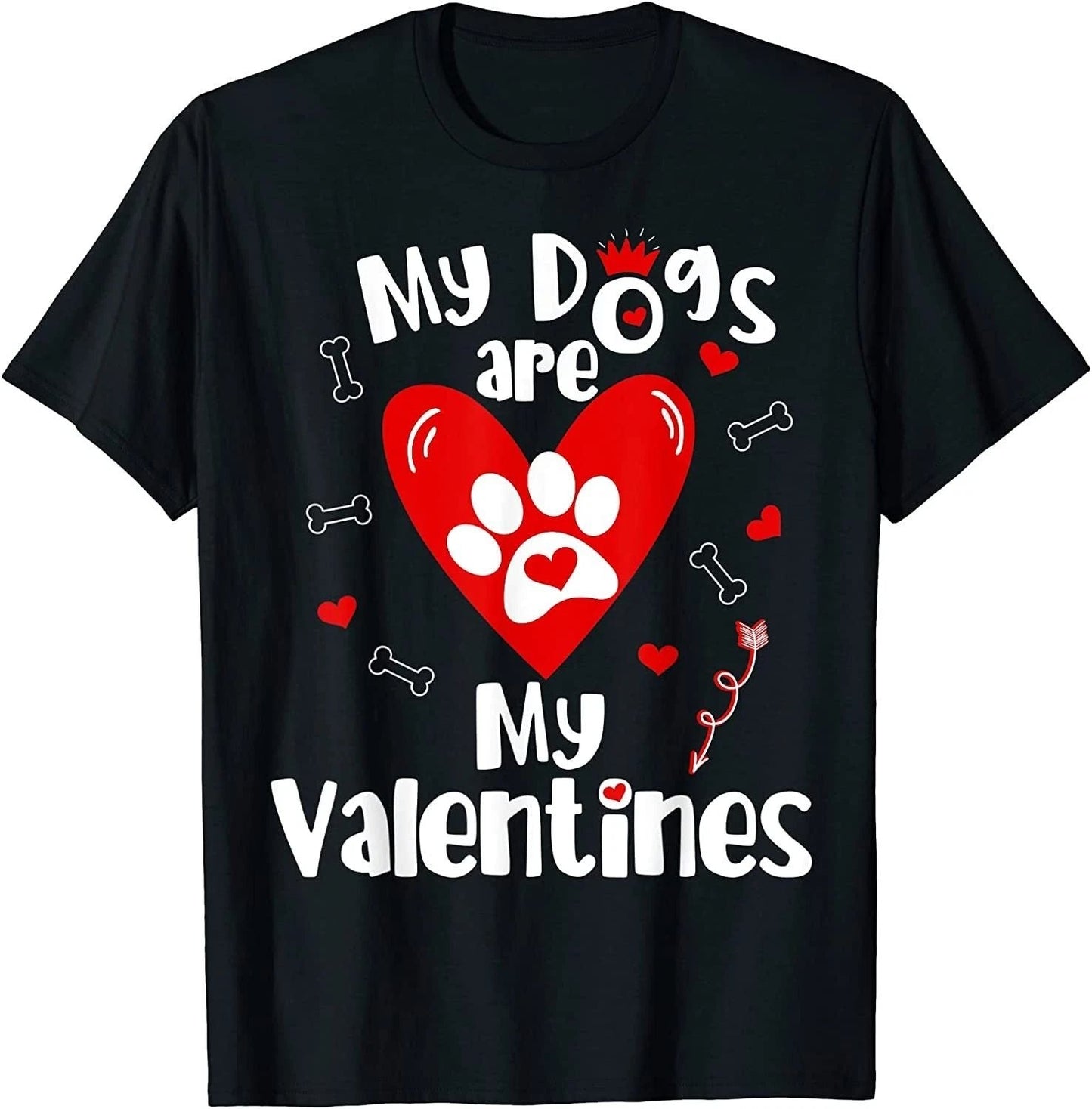 BEST! My Dogs are My Valentines Valentine's Day Dog Lover Tee S-3XL Unisex T-shirt, Sweatshirt, Hoodie, Long Sleeve Tee - T-Shirt, Sweatshirt, Hoodie