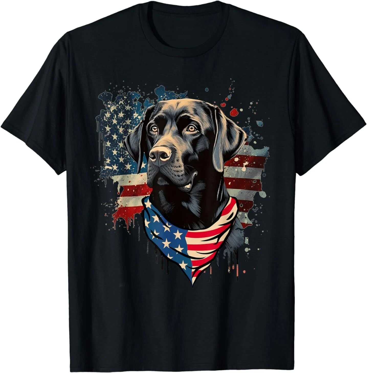 Black Labrador Retriever Shirts USA Flag Lab Dog Lover Gifts T-Shirt Unisex T-shirt, Sweatshirt, Hoodie, Long Sleeve Tee - T-Shirt, Sweatshirt, Hoodie
