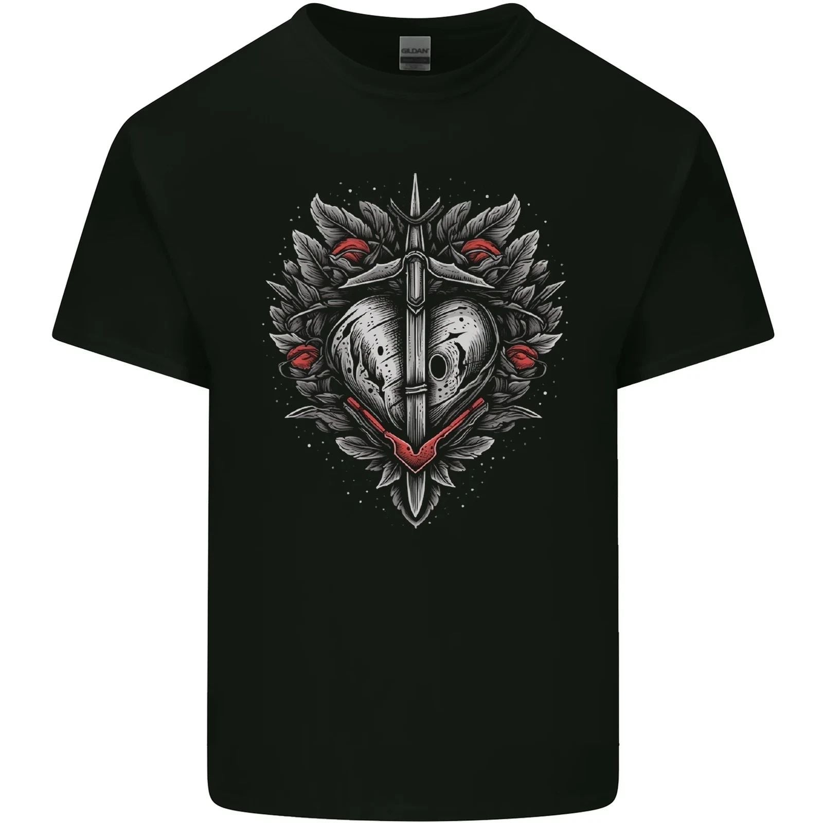 Fantasy Heart & Sword Mens Light Cotton T-Shirt Unisex T-shirt, Sweatshirt, Hoodie, Long Sleeve Tee - T-Shirt, Sweatshirt, Hoodie