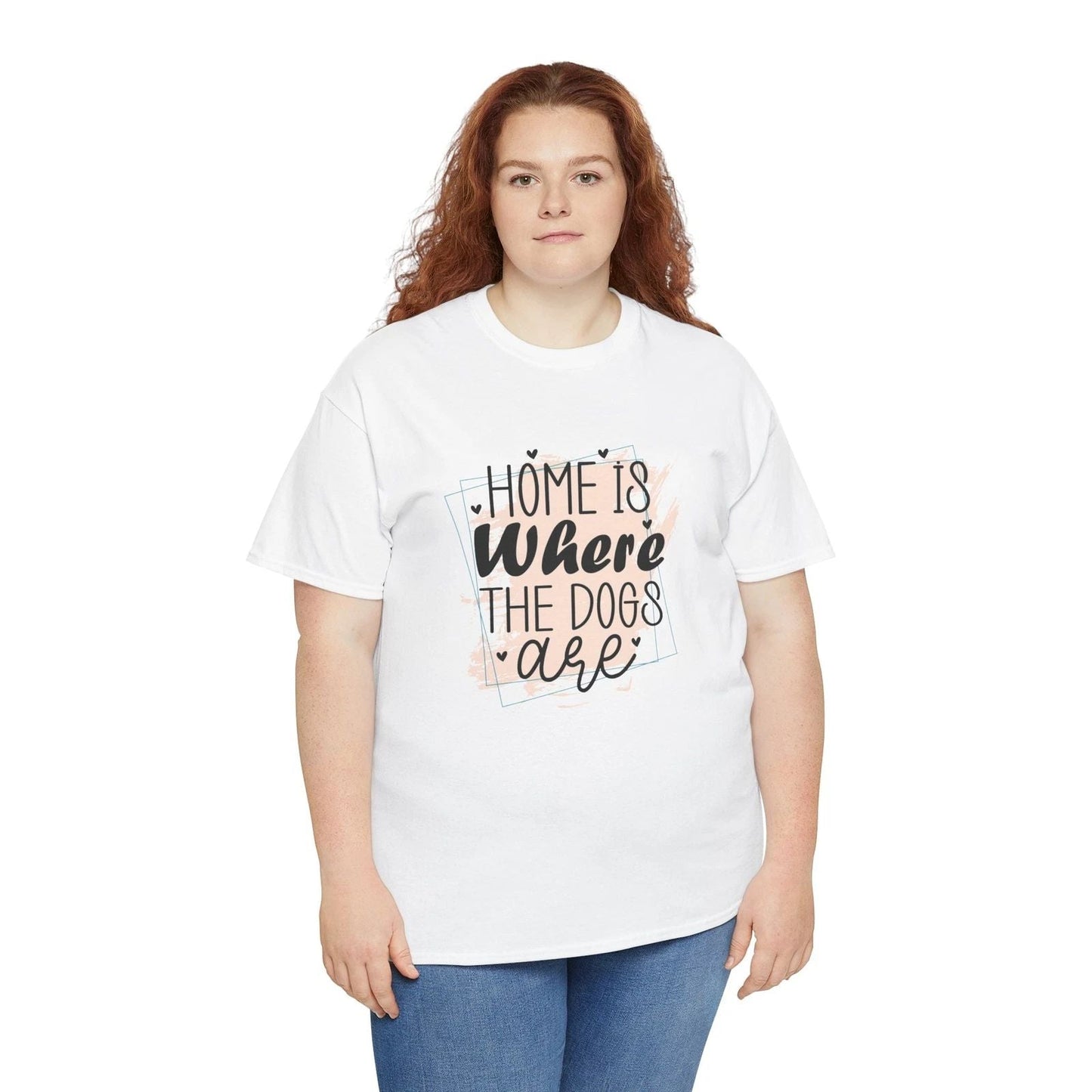 Home Is Where The Dogs Are T-Shirt  Funny Puppy Lover Paw Print Tee Unisex T-shirt, Sweatshirt, Hoodie, Long Sleeve Tee - T-Shirt, Sweatshirt, Hoodie