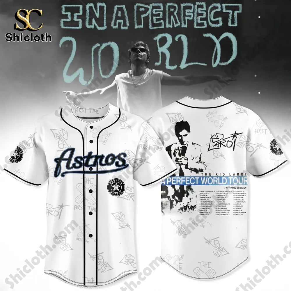 Houston Astros xThe Kid LAROI A Perfect World Tour Jersey 2026 baseball jersey product view 1