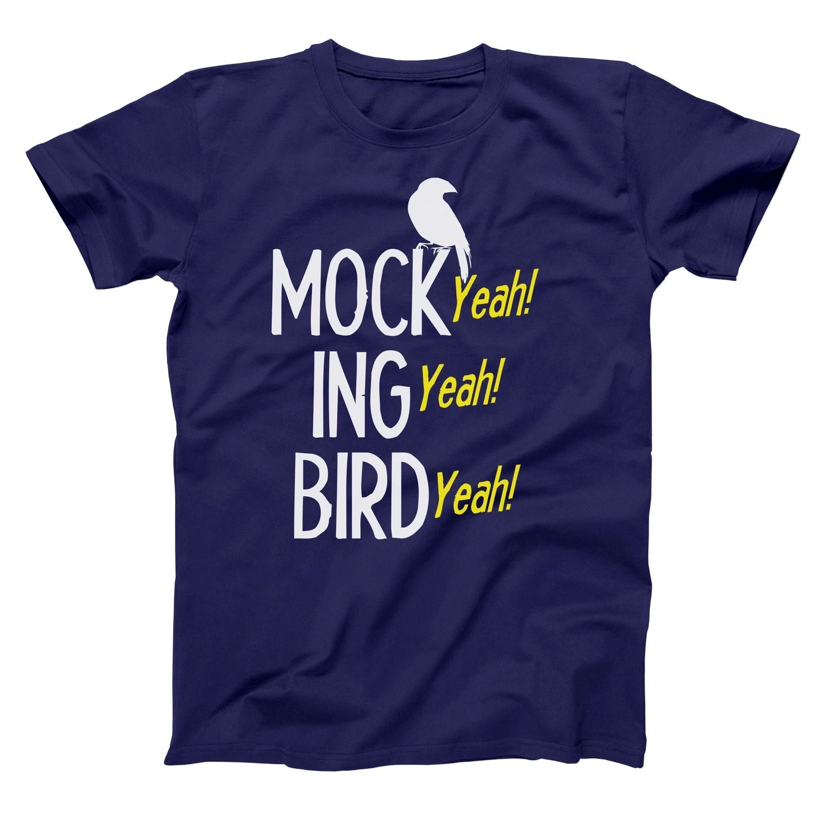 Mocking Bird Yeah Dumb & Dumber Navy Men's T-Shirt Unisex T-shirt, Sweatshirt, Hoodie, Long Sleeve Tee - T-Shirt, Sweatshirt, Hoodie