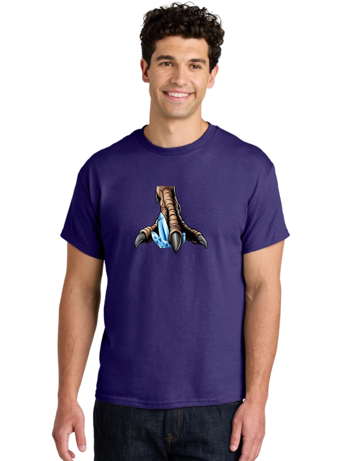 Claw-Griping-Jewel Mens Graphic Tee, 100% Cotton, Casual Summer Wear Unisex T-shirt, Sweatshirt, Hoodie, Long Sleeve Tee - T-Shirt, Sweatshirt, Hoodie