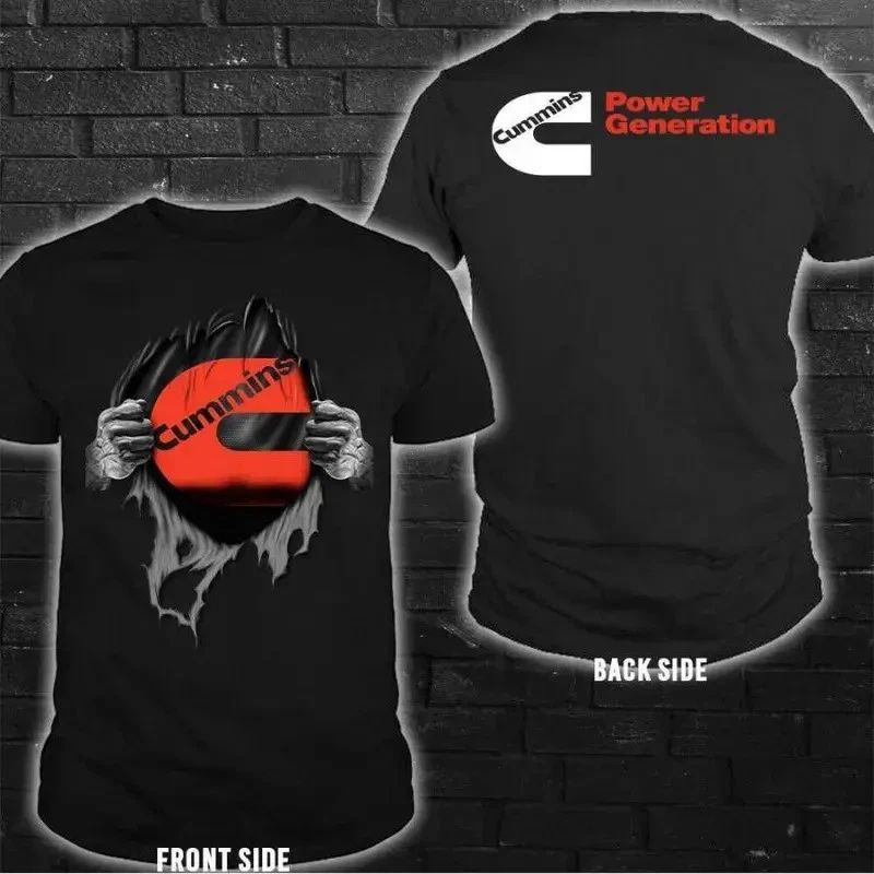 Cummins T-Shirt  Power Generation Logo & Diesel Engine Graphic, Cummins Unisex T-shirt, Sweatshirt, Hoodie, Long Sleeve Tee - T-Shirt, Sweatshirt, Hoodie